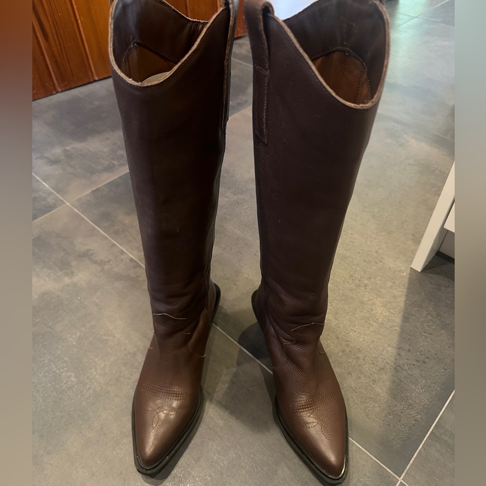 ALOHAS Dark Brown Ankle Boots